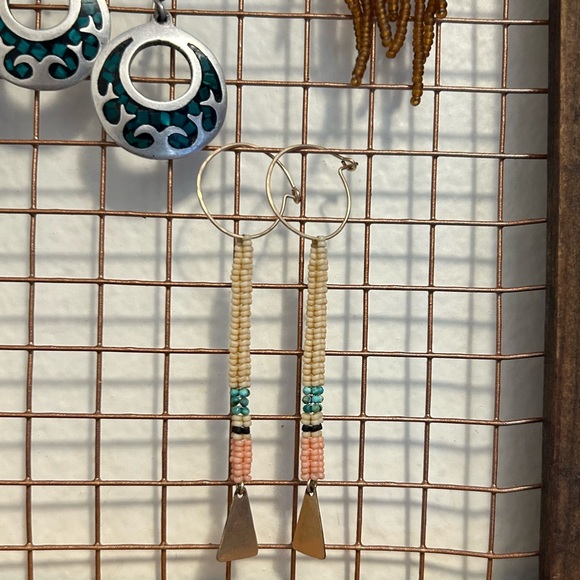 Freestone handmade goldfill and bead dangles - Picture 3 of 3